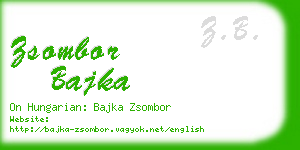 zsombor bajka business card